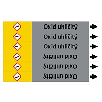 Značení potrubí ISO 20560, oxid uhličitý